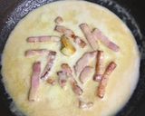 糖質制限！豆乳トンコツカルボナーラ作り方2写真