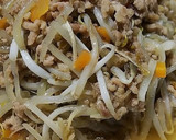 もやしとひき肉の甘辛炒め。お弁当、丼にも作り方5写真