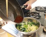 伝統野菜川俣菜ともやしのナムル作り方5写真
