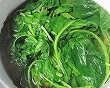 焼きあごつゆで味付けほうれん草のおひたし作り方2写真