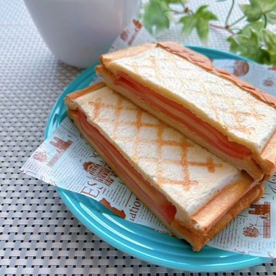 簡単リメイク☆ポテサラホットサンド by とまぷり