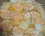 ★鶏団子のクリームシチュー 枝豆入り作り方4写真