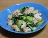 簡単お惣菜♪青梗菜とイカの塩炒め作り方14写真