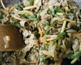 青椒肉絲 カレー味で作り方5写真