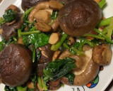 ほうれん草と椎茸のバター炒め作り方4写真