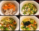 野菜とわかめの卵スープ *☻*作り方2写真