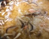 簡単🔰秋冬ポカポカ♨️カニと水菜ときのこの雑炊作り方2写真