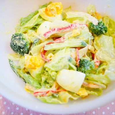 レタスの味噌マヨエッグサラダ by annnnn 【クックパッド】 簡単