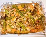 鶏もも肉と野菜のぎゅうぎゅう焼き作り方4写真