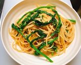 ゆかりバターと菜花の和風パスタ作り方5写真
