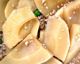 筍の鶏そぼろ煮餡掛け作り方4写真