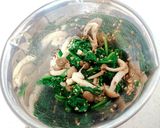 ほうれん草としめじのごまポン酢和え作り方5写真