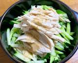 【レンジで簡単】鶏胸肉で！棒棒鶏サラダ作り方5写真