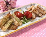 素焼きで簡単☘️長芋の胡麻まぶし作り方5写真