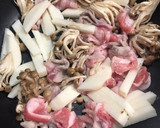 長芋と豚肉の和風炒め作り方2写真