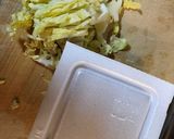 納豆とキャベツの千切りのサラダご飯作り方1写真