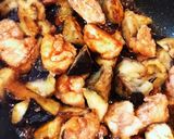 鶏もも肉とナスの酢鶏作り方6写真
