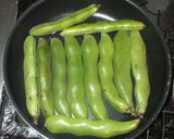 焼きそら豆♪簡単フライパン葉酸で妊活に作り方2写真