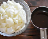 玉ねぎとひき肉のとろみカレー炒め作り方1写真