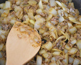 玉ねぎとひき肉のとろみカレー炒め作り方3写真