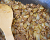 玉ねぎとひき肉のとろみカレー炒め作り方4写真