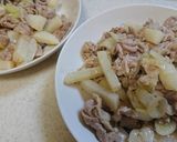 豚肉と長芋の味噌炒め作り方7写真