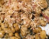 毎日の納豆●1/4絹ごし豆腐＆おかか海苔作り方1写真