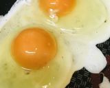 目玉焼き&ソーセージのプレート作り方2写真