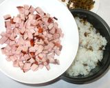 焼き豚と栗ごはん♪簡単炊飯器・甘栗で作り方10写真