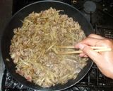 牛肉と牛蒡とセリご飯♪簡単作り方15写真