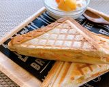 簡単リメイク★ポテサラホットサンド作り方8写真