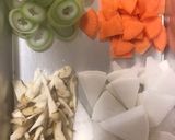 さっぱりスープにもっちりすいとん♥作り方1写真