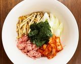 【タンパク質20gスープ】豚挽肉×キムチ作り方2写真