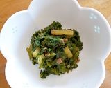 蕗の葉とわかめの油炒め作り方6写真