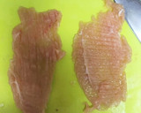 梅と海苔のヘルシーササミはさみ揚げ焼き作り方2写真
