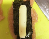 梅と海苔のヘルシーササミはさみ揚げ焼き作り方4写真