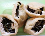 昼夕♪春の副菜♪糸こんにゃくと蕨の袋煮作り方1写真