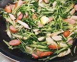 簡単水菜の卵とじ(お弁当にも♪)作り方1写真