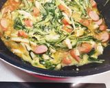 簡単水菜の卵とじ(お弁当にも♪)作り方2写真