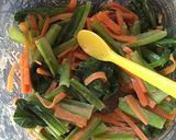 すぐ出来る＊ほうれん草小松菜の胡麻ナムル作り方3写真