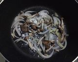 ポン酢できのこの和風クリームパスタ作り方4写真