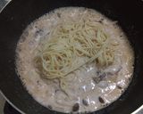 ポン酢できのこの和風クリームパスタ作り方6写真