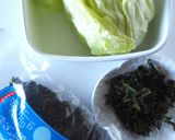 【包丁不要】春キャベツと海苔のナムル作り方1写真
