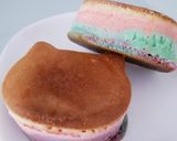 ☆猫型☆レインボーホットケーキ☆作り方9写真