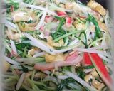 水菜のオリーブオイル炒め作り方3写真