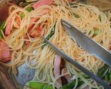 アスパラベーコンのクレソルパスタ作り方7写真