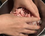 千寿ネギと冷凍卵黄のハンバーグ作り方3写真