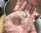 千寿ネギと冷凍卵黄のハンバーグ作り方9写真