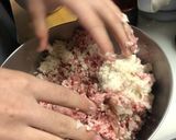 千寿ネギと冷凍卵黄のハンバーグ作り方7写真