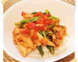 簡単★和イタリアンなトマト豚丼作り方4写真
